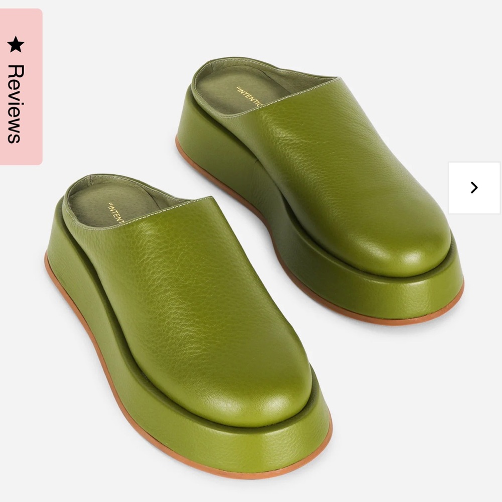 Intentionally Blank Risen Platform Mule In Olive … - image 1
